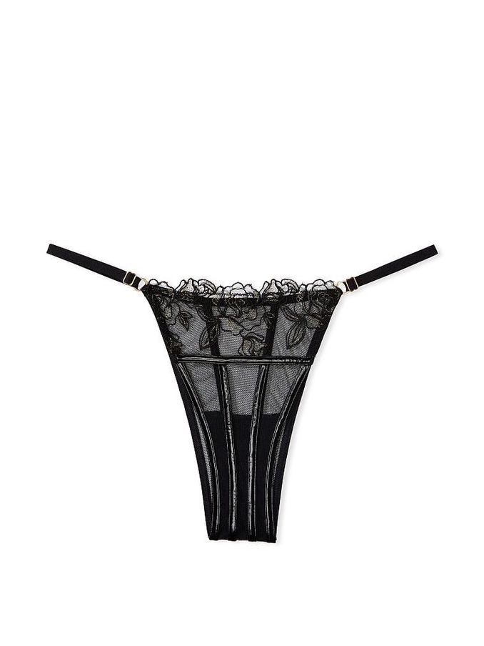 Black Patent Leather Brazilian Knickers (K43953) | €19