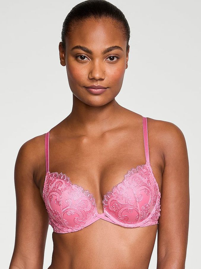Pink Tickled Push Up Boho Floral Bra (K46604) | €30