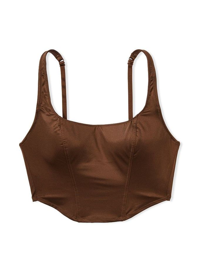 Chocolate Kiss Nude Satin Corset (K49774) | €13