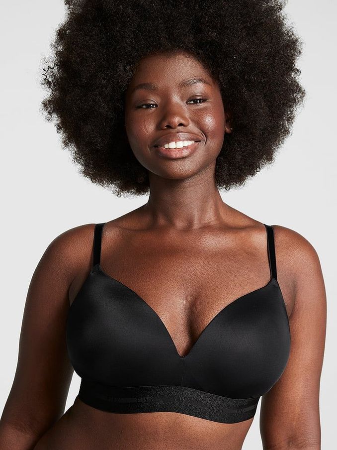 Black Smooth Non Wired Push Up Smooth T-Shirt Bra (K49794) | €12