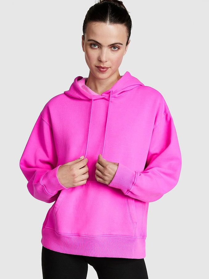 Pink Berry Oversized Premium Fleece Oversized Hoodie (K49804) | €22