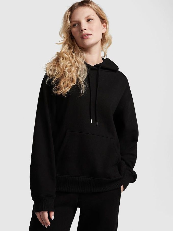 Pure Black Oversized Premium Fleece Oversized Hoodie (K49809) | €56