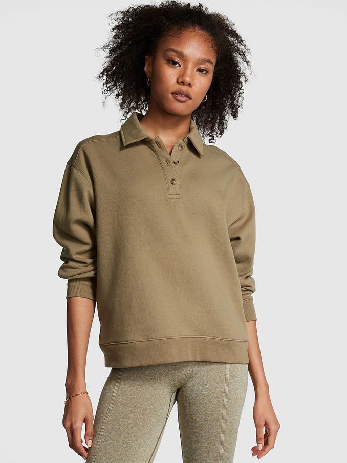 Dusted Olive Green Polo Sweatshirt (K49841) | €15