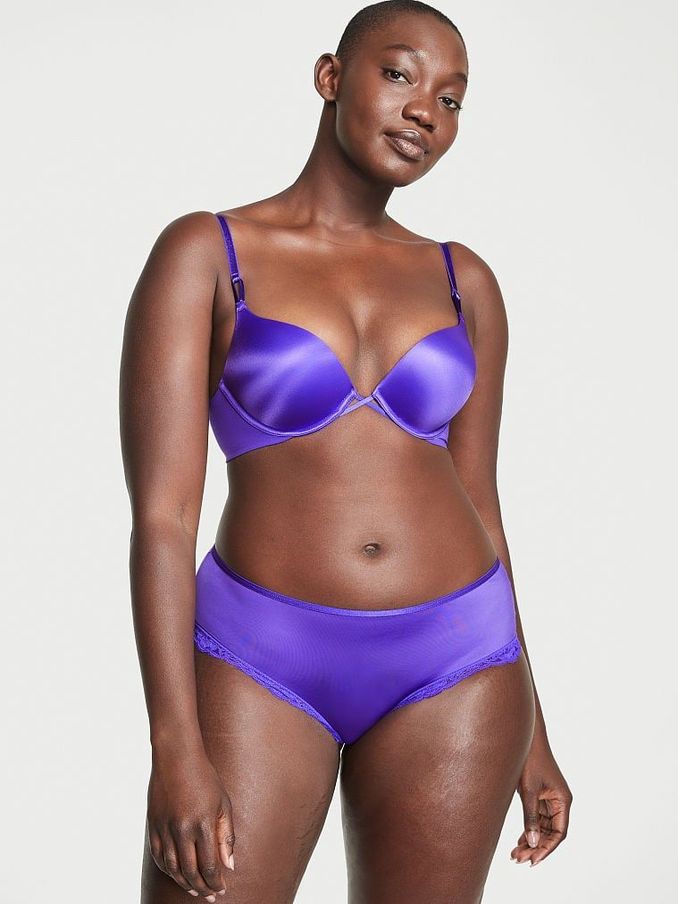 Purple Shock Purple Smooth Lace Trim Knickers (K52480) | €7