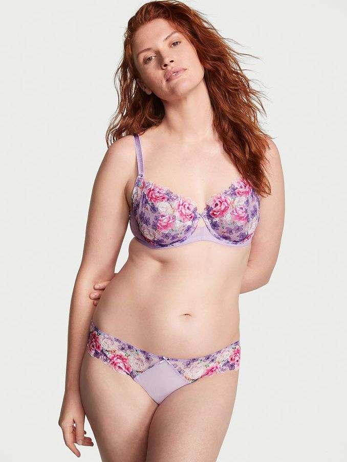 Jasmine Purple Embroidered Cheeky Knickers (K52506) | €15