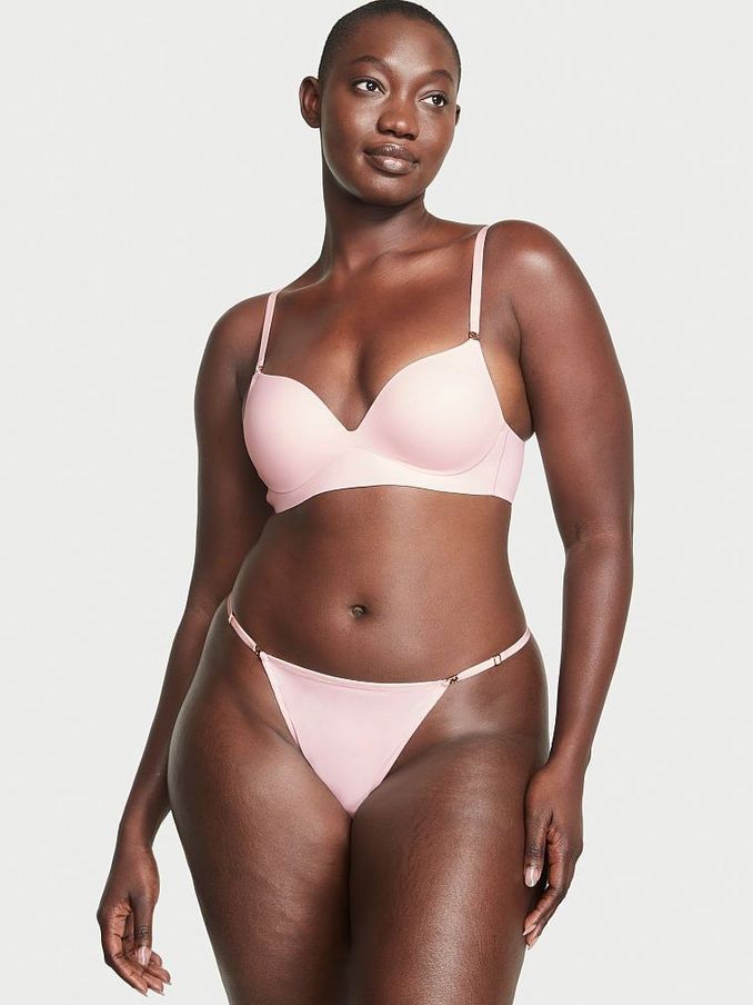 Purest Pink Smooth Thong Knickers (K52528) | €7
