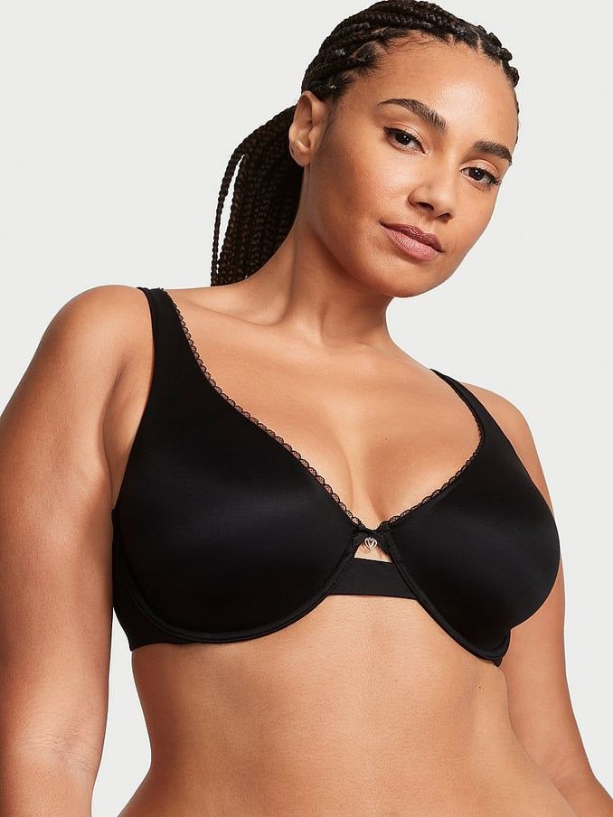 Black Unlined Demi Invisible Lift Minimiser Bra (K52663) | €15