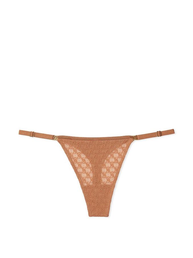 Toffee Nude Lace Thong Icon Knickers (K52745) | €8