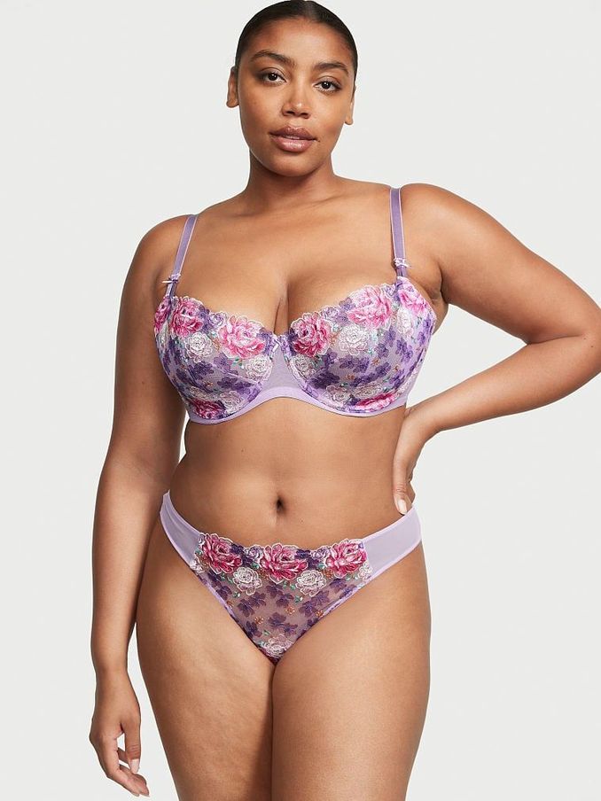 Jasmine Purple Embroidered Unlined Bra (K53005) | €31