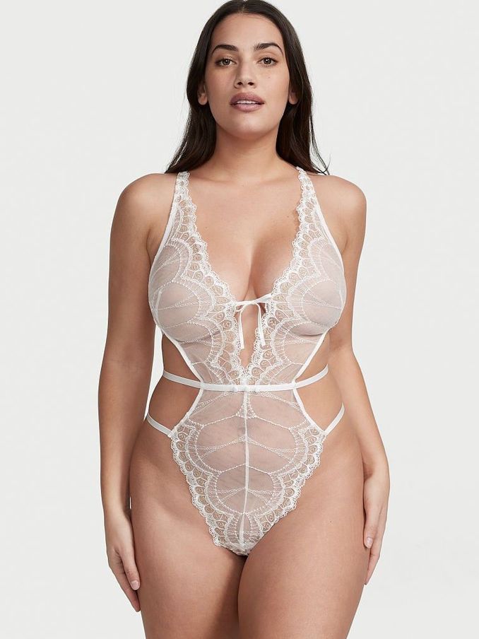 Coconut White Strappy Back Lace Body (K54728) | €60