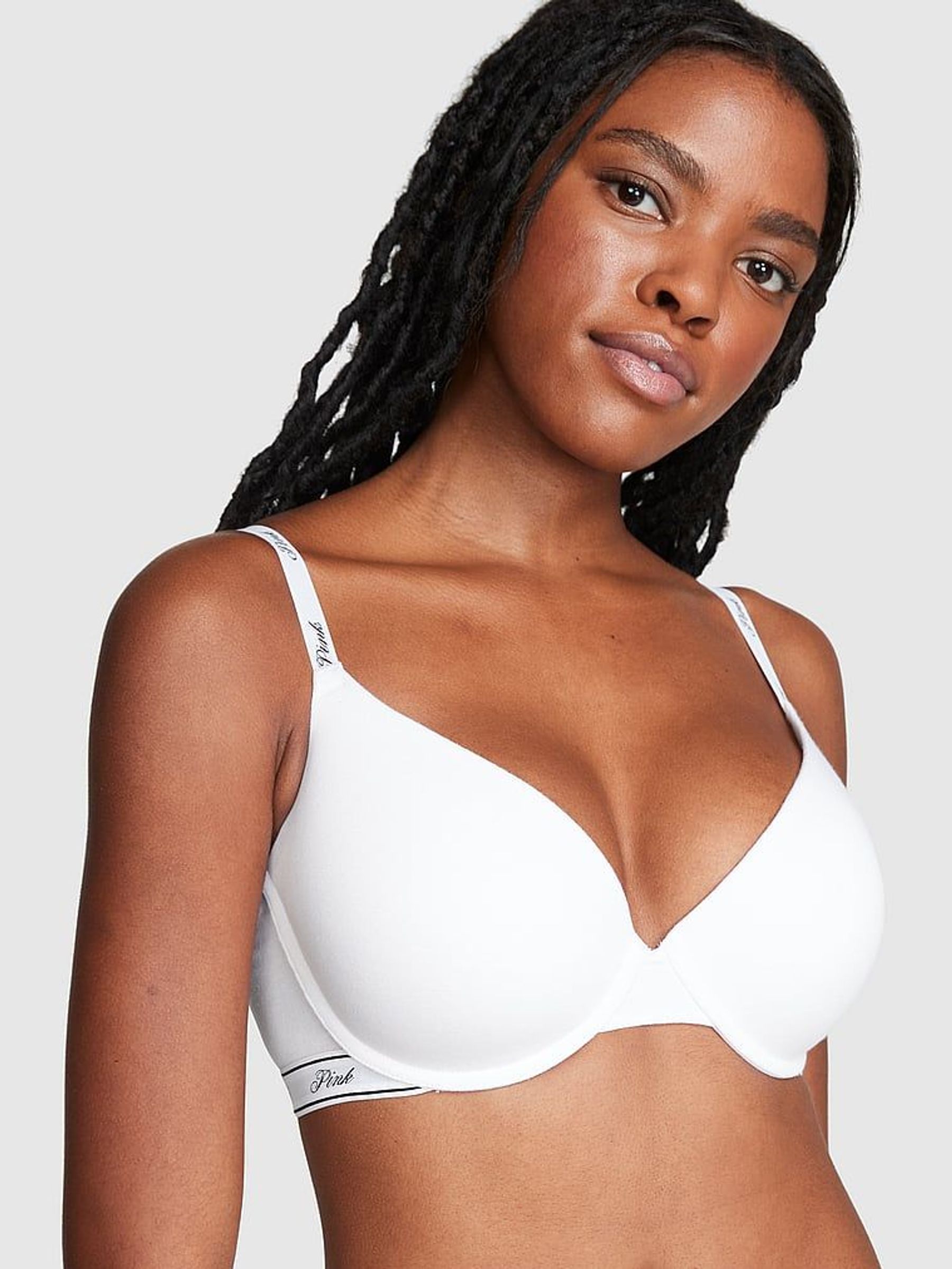 White Logo Push Up Bra (K66177) | €33