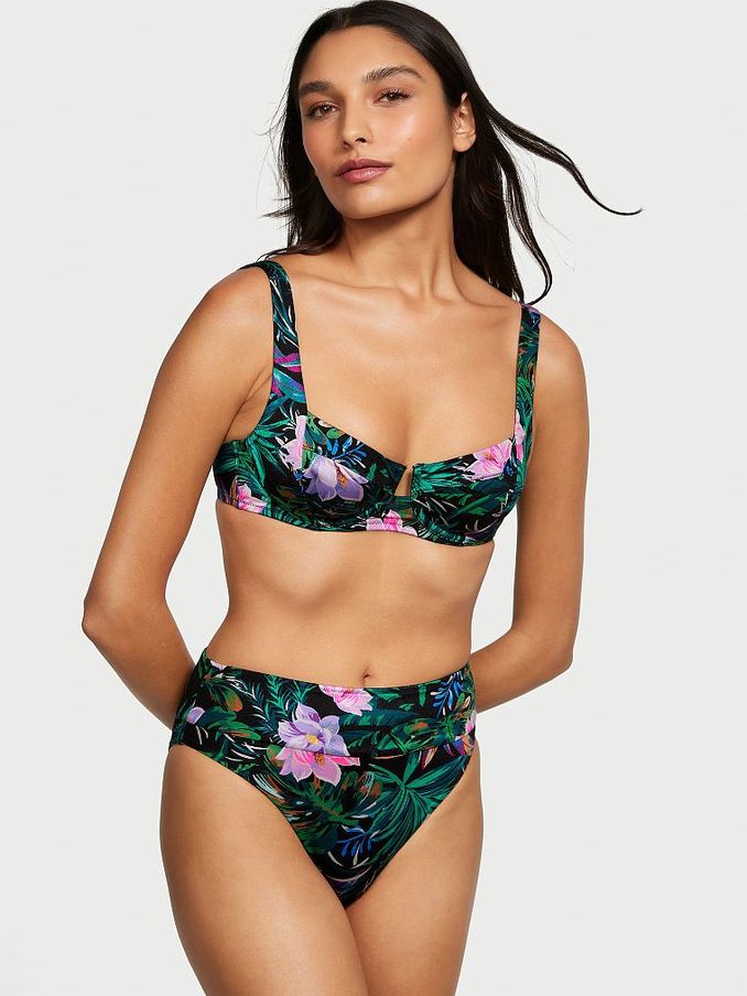 Black Palm Non Padded Swim Bikini Top (K67292) | €22
