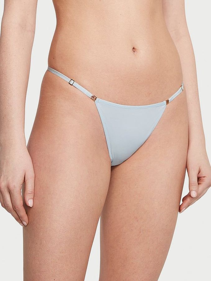 Ballad Blue Adjustable String Thong Knickers (K67315) | €7