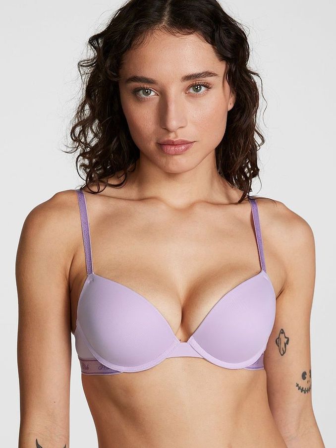 Purple Pastel Lilac Super Push Up Bra (K70219) | €12