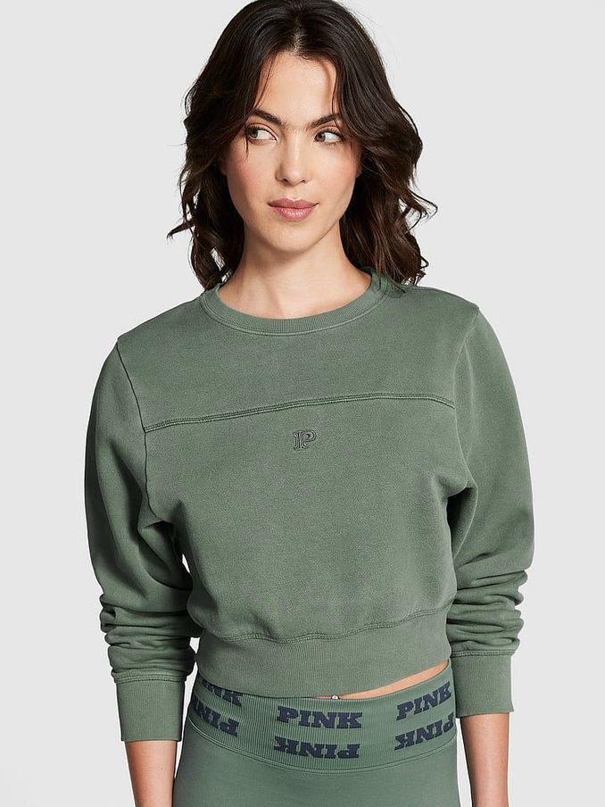 Fresh Forest Green Fleece Crewneck Sweatshirt (K70653) | €22