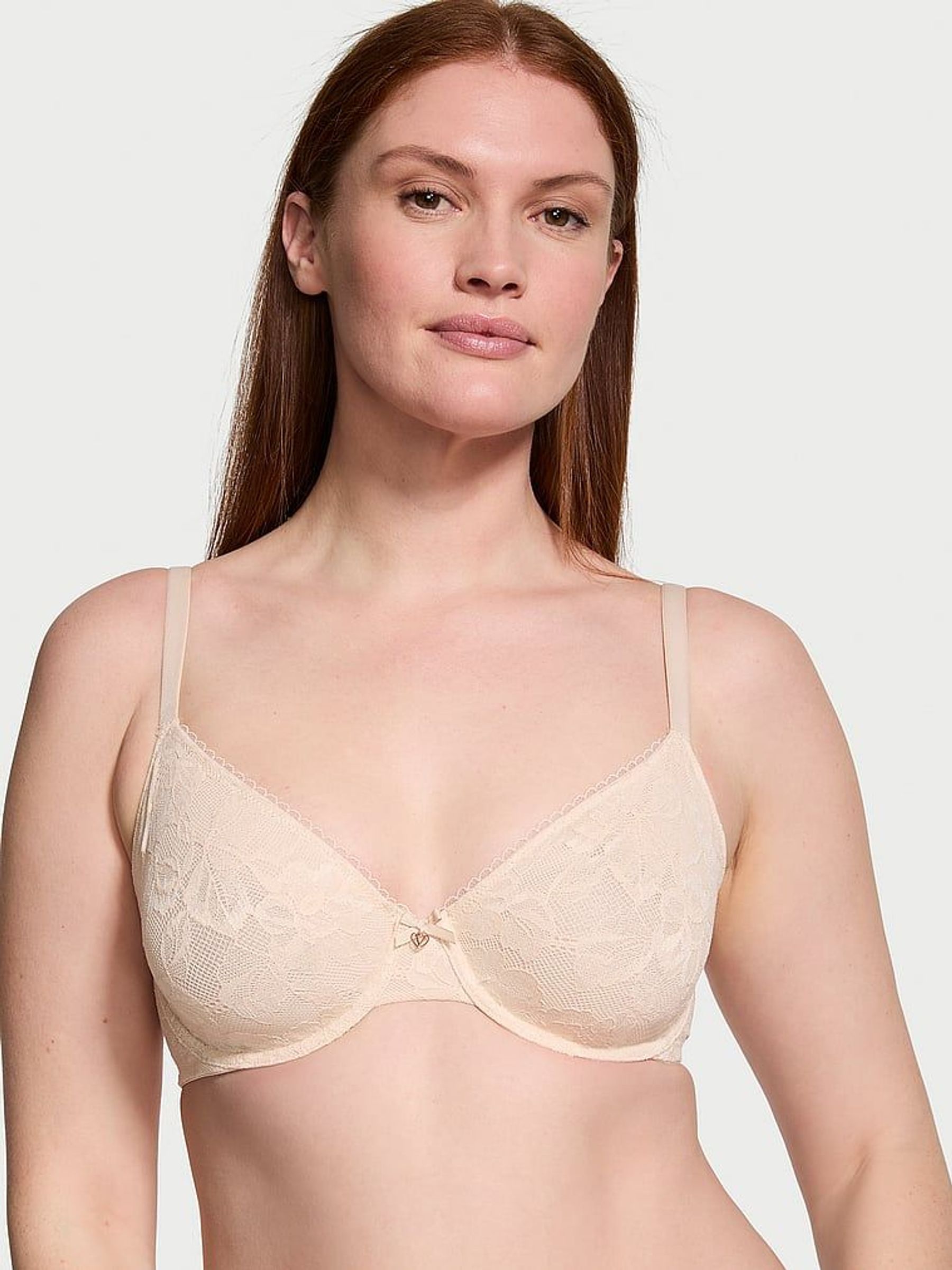 Marzipan Nude Lace Unlined Demi Invisible Lift Bra (K71854) | €40
