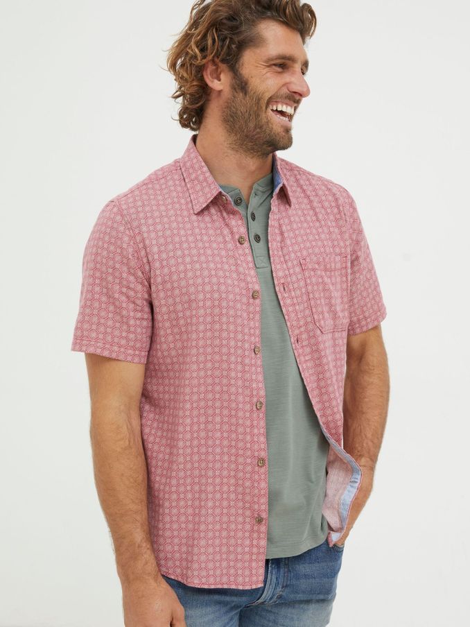 Pink Linear Print Shirt (K76366) | €34 - €36