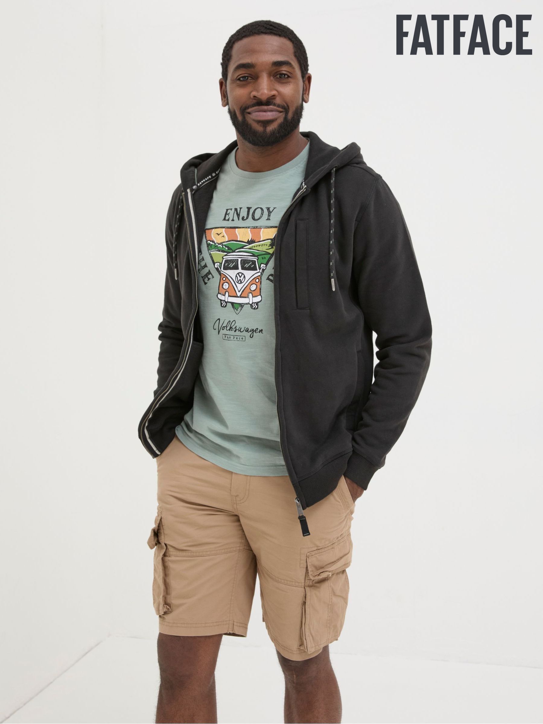 Brooke Black Zip Through Hoodie (K76382) | $95