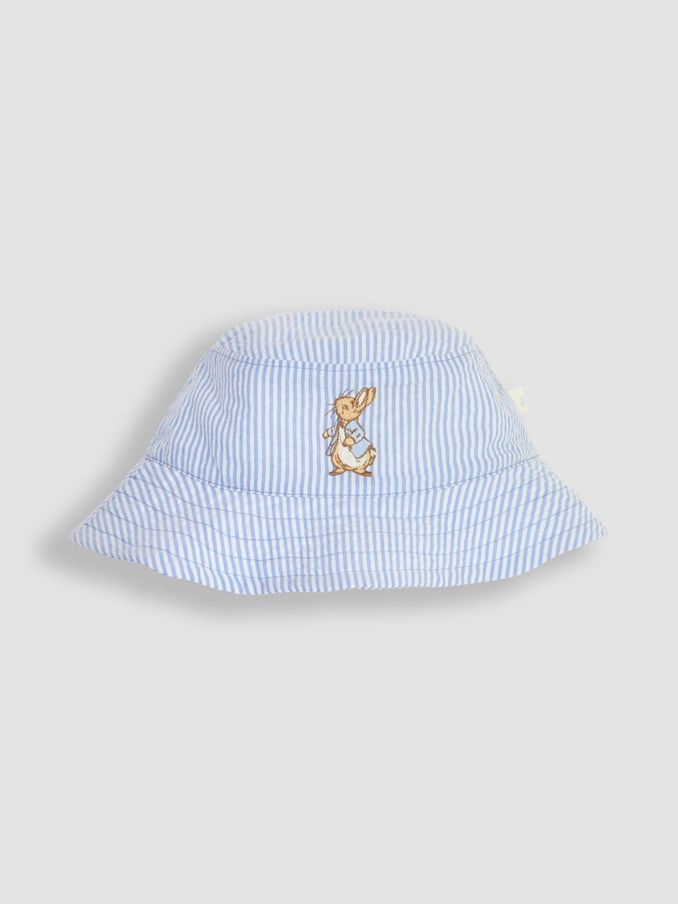 Peter Rabbit Embroidered Sun Hat in Blue (K76933) | $24