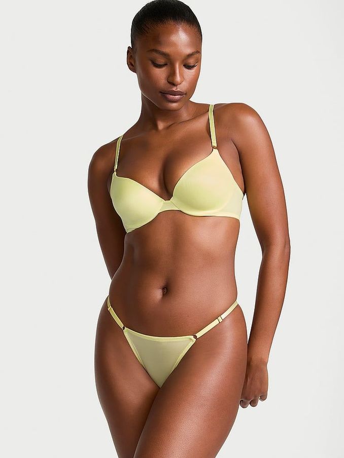 Citron Glow Yellow Smooth Icon Push Up Demi Bra (K79808) | €20