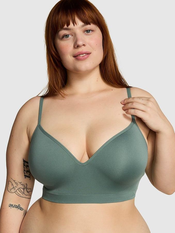 Green Fresh Forest Seamless Bralette (K80636) | €15