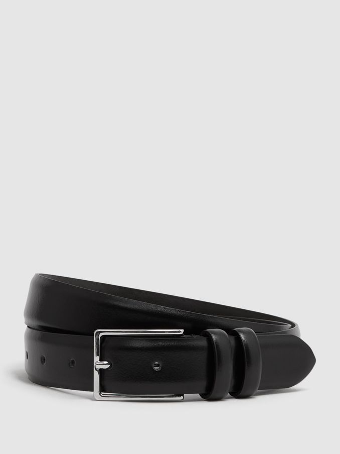 Smooth Leather Belt in Black (K81587) | €80