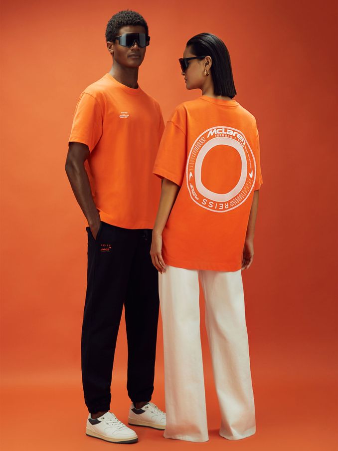McLaren F1 Oversized Cotton Crew Neck T-Shirt in Papaya (K83106) | HK$621