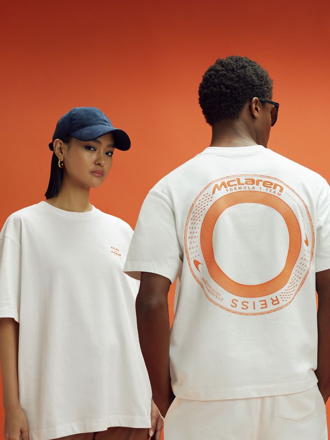 McLaren F1 Oversized Cotton Crew Neck T-Shirt in White (K83120) | HK$751