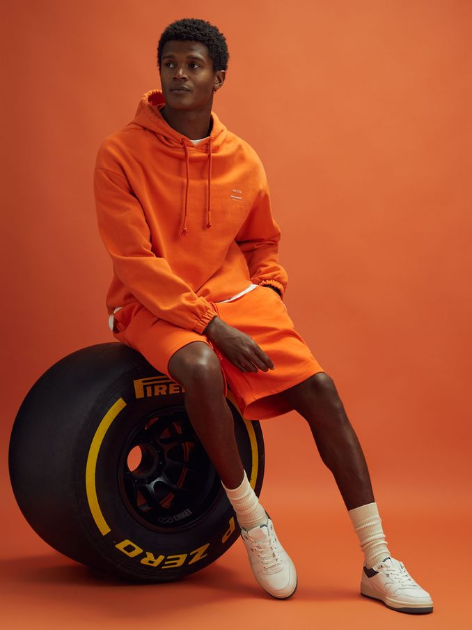 McLaren F1 Cotton Drawstring Shorts in Papaya (K83131) | €68