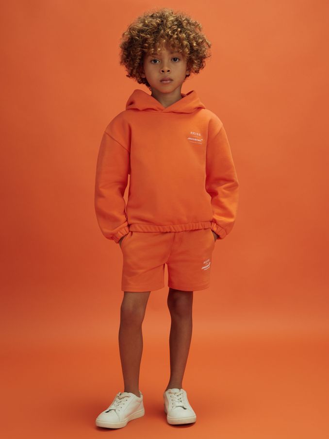 9-13 yrs McLaren F1 Cotton Drawstring Shorts in Papaya (K83938) | €28