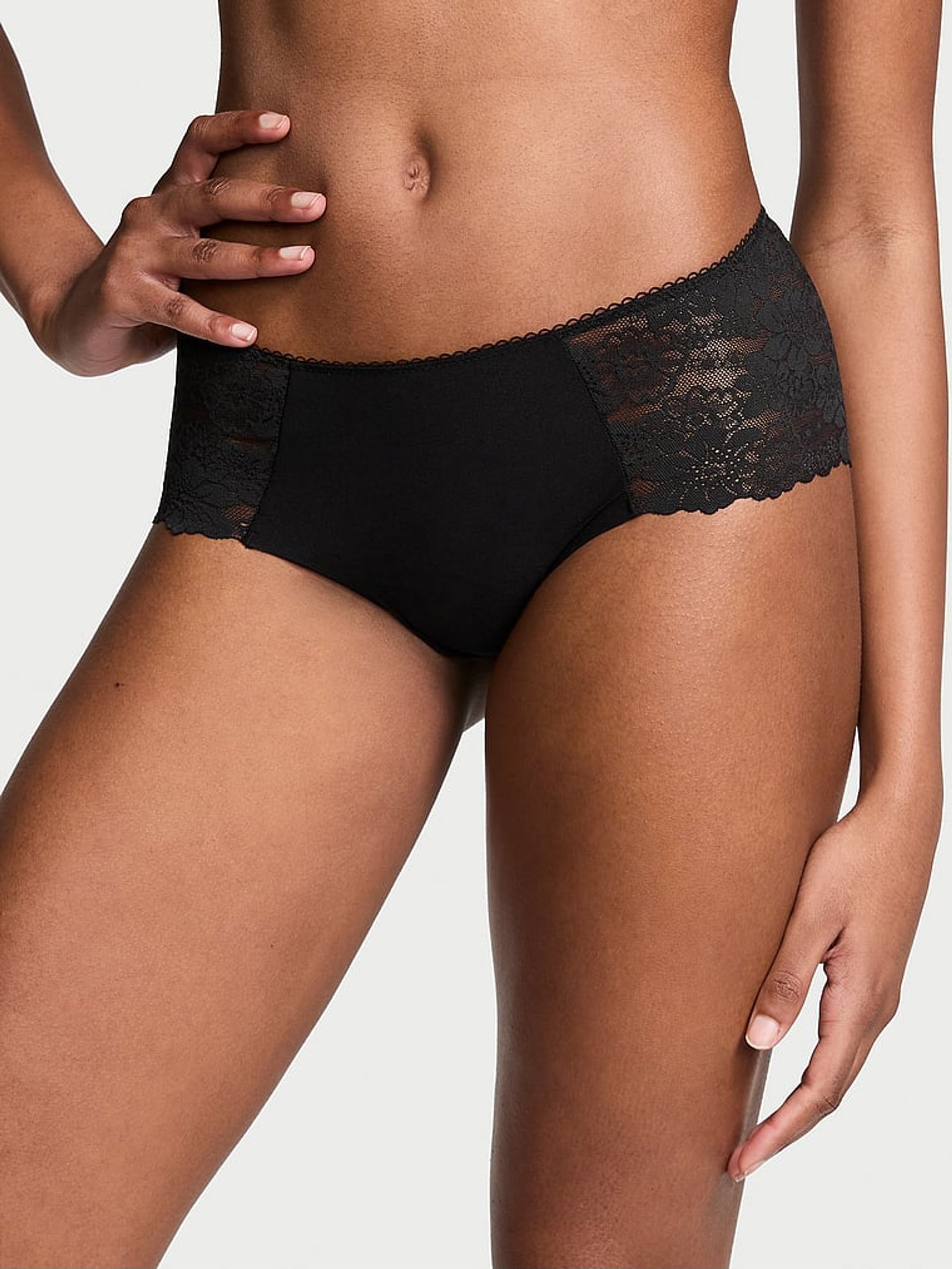 Black Lace Cheeky Knickers (K86388) | €10.50