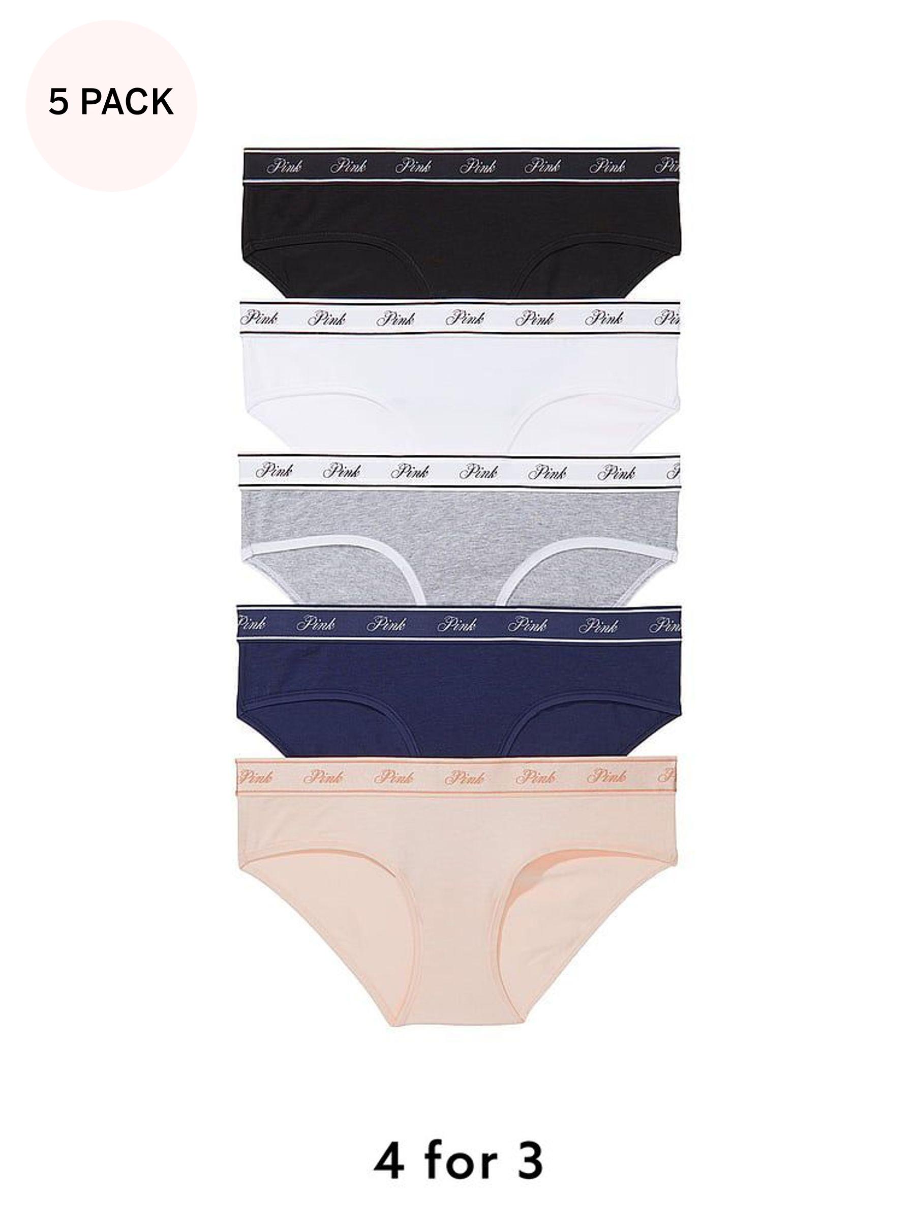 Black/White/Nude/Grey/Navy Blue Hipster 5 Pack Knickers (K89104) | €31