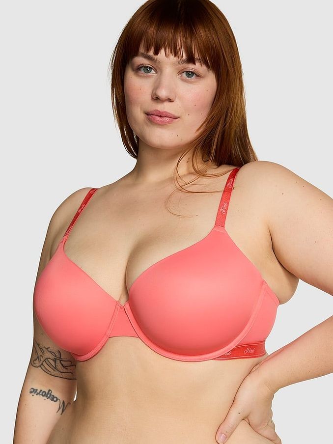 Pink Coral Lightly Lined Demi Bra (K89150) | €12