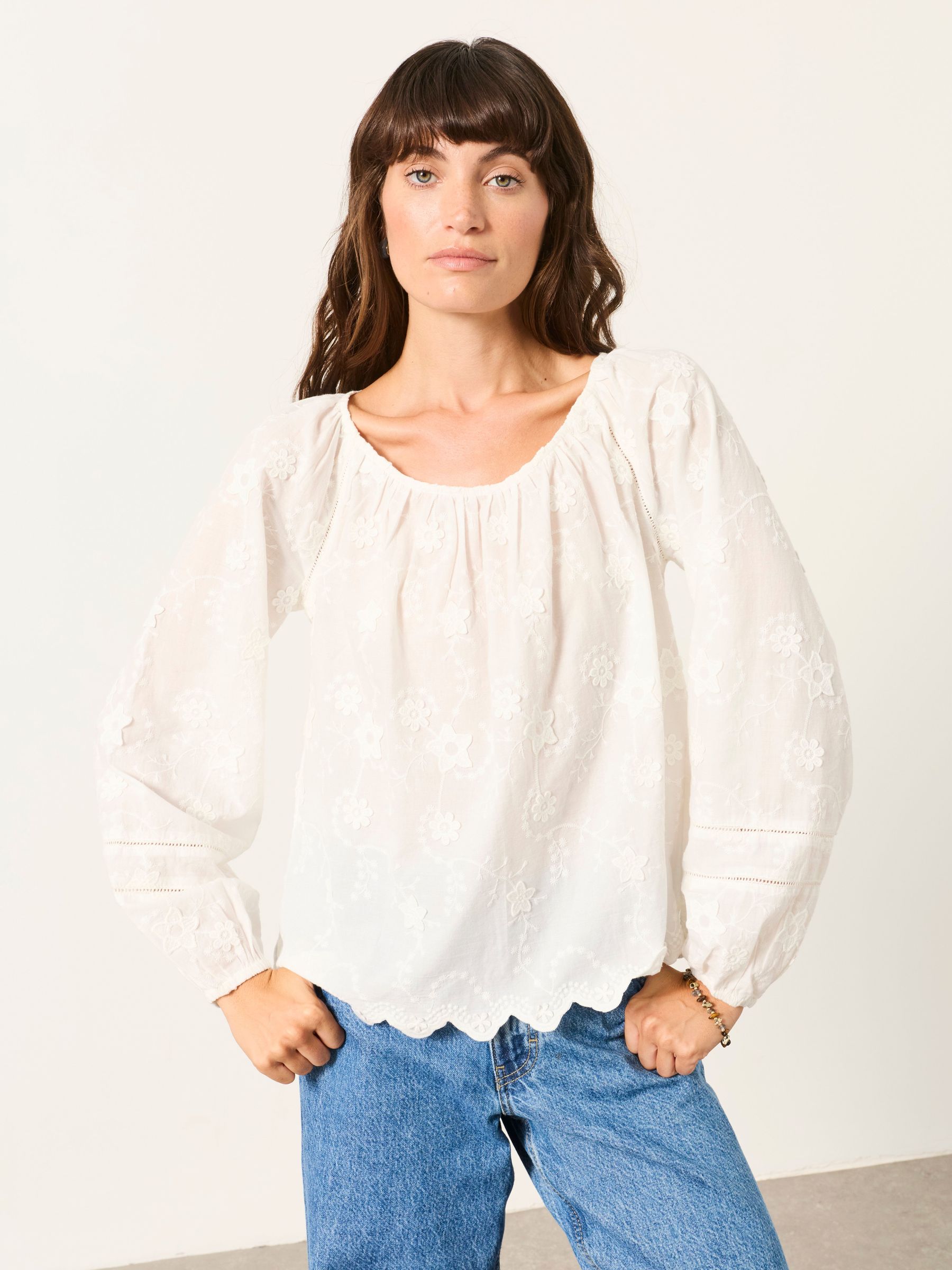 White - Embroidered Blouse