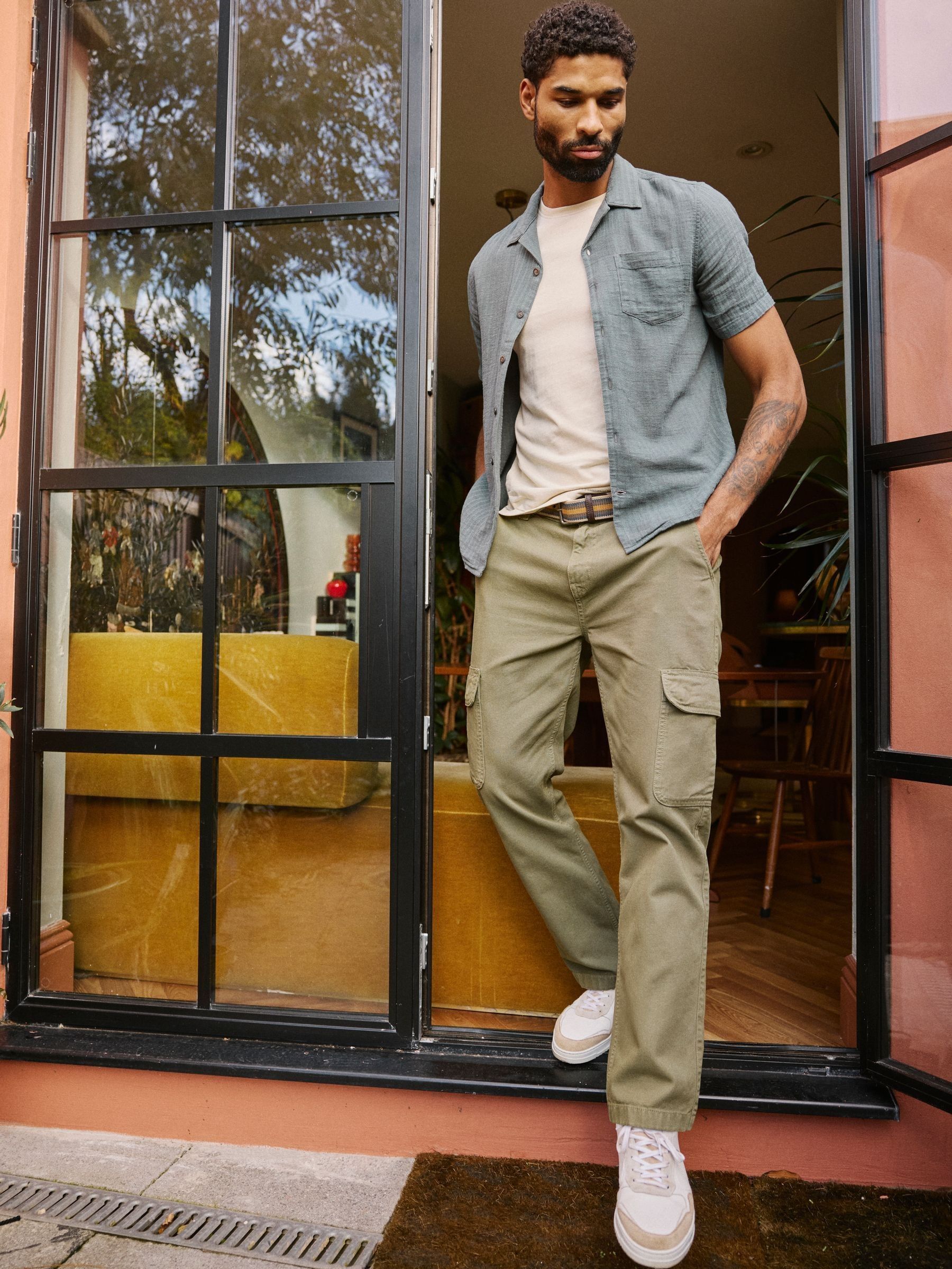 Breakyard Green Cargo Trousers (K91607) | $103