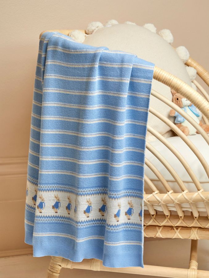 Peter Rabbit Knitted Shawl (K94247) | $50