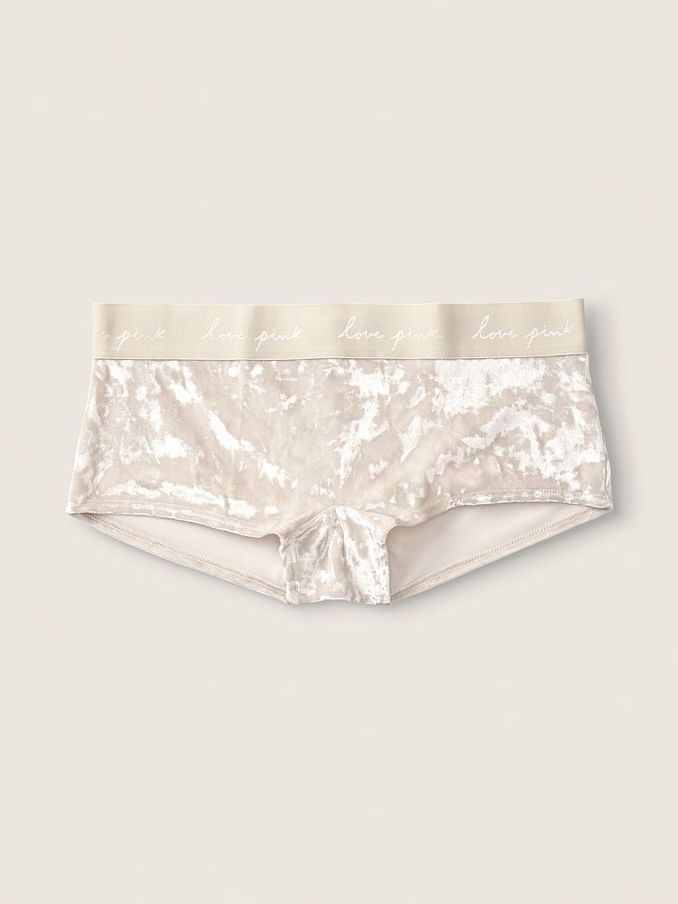 Vanilla Bean Nude Velvet Short Knicker (L02983) | €4