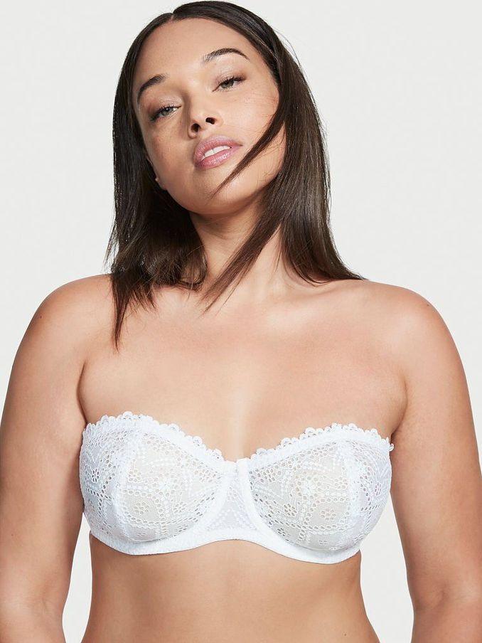 White Unlined Strapless Bra (L10865) | €30