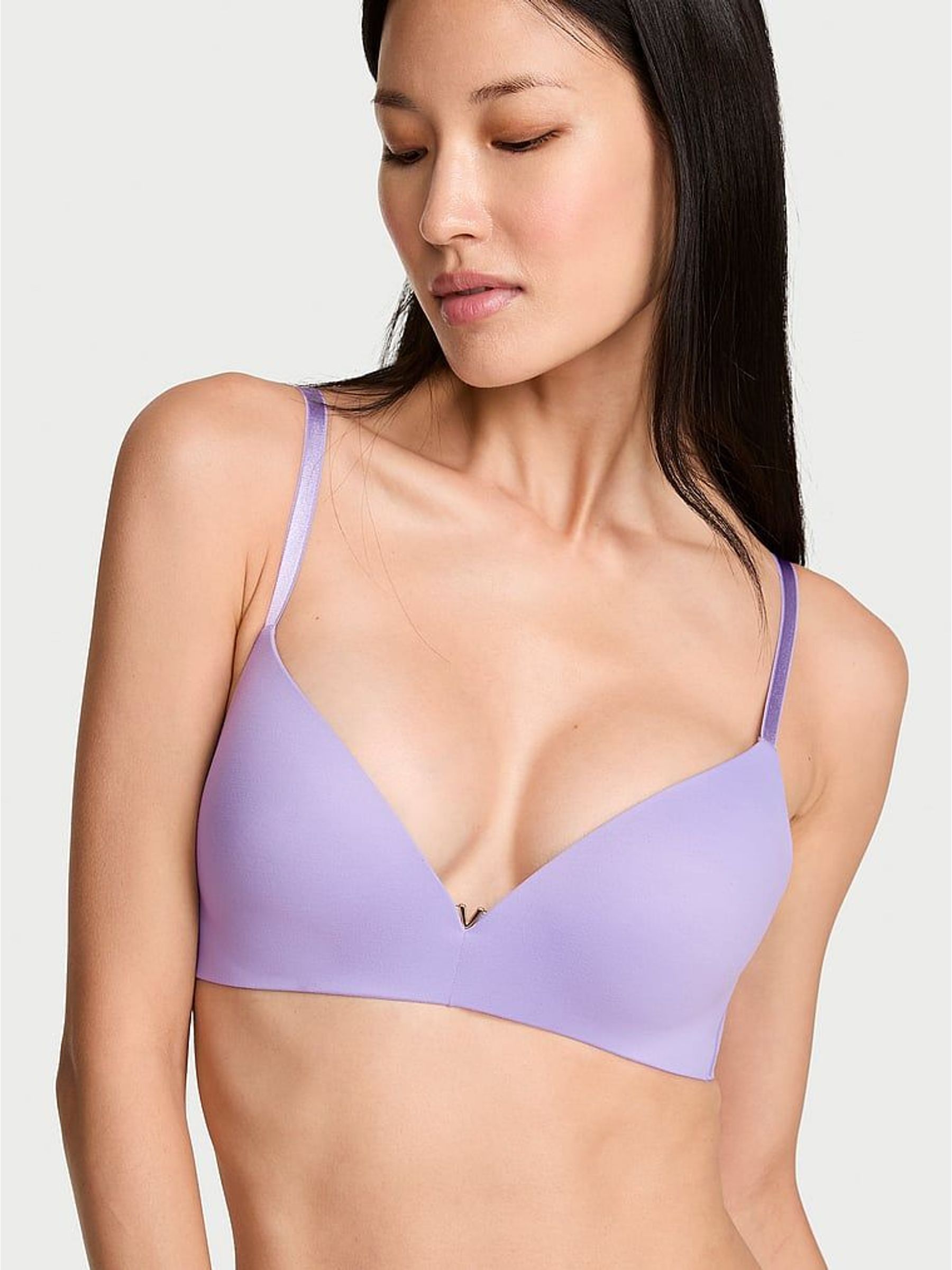 Star Lilac Purple - Non Wired Push Up Bra