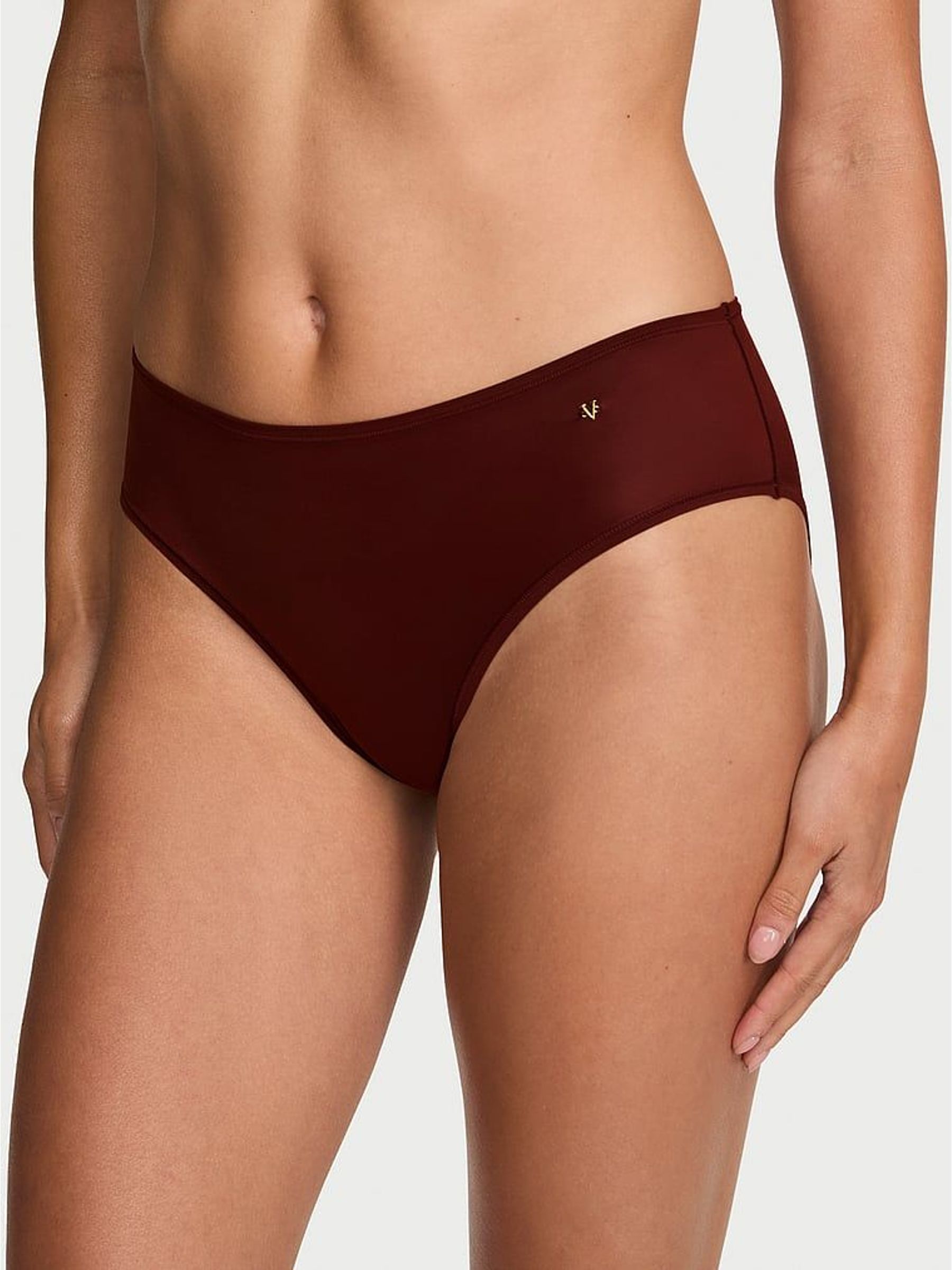 Cherrywood Brown - Bikini Mid-rise Knickers