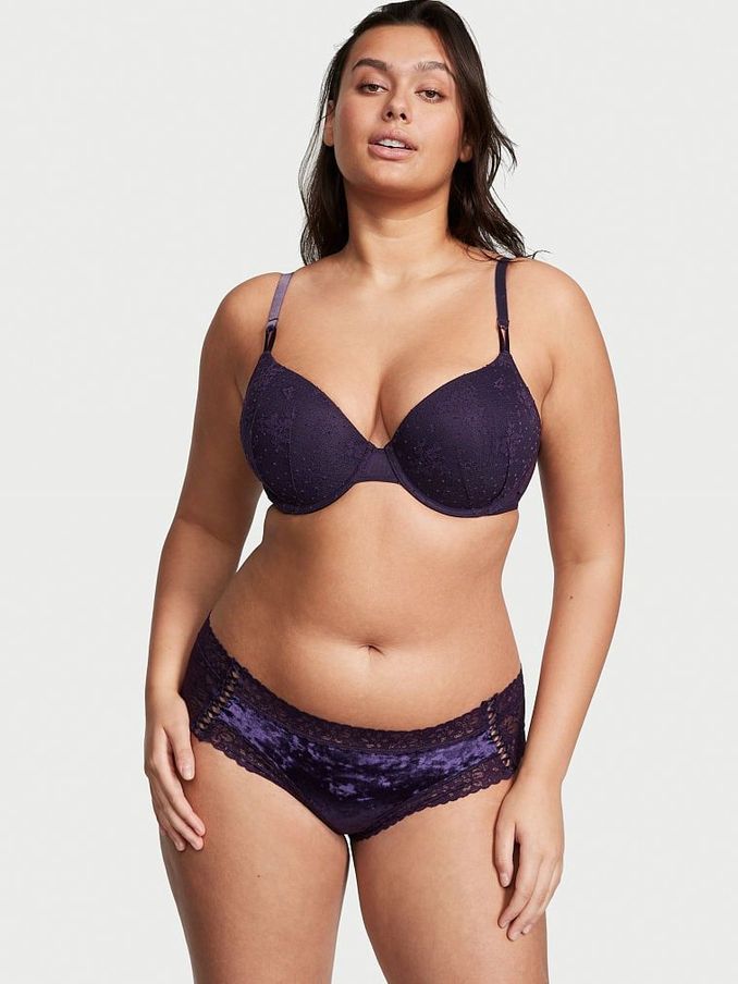 Gothic Purple Lace Cheeky Knickers (L82145) | €3