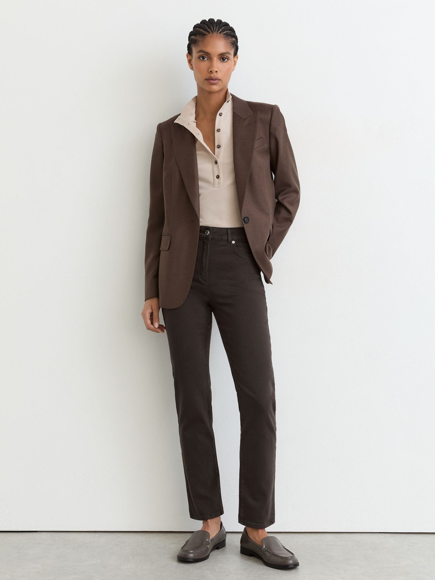 Grape - Slim-leg Mid-rise Jeans