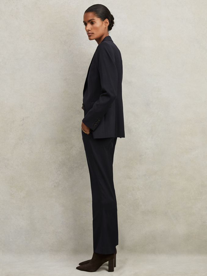 Petite Single Breasted Suit Blazer in Navy (M84530) | €340