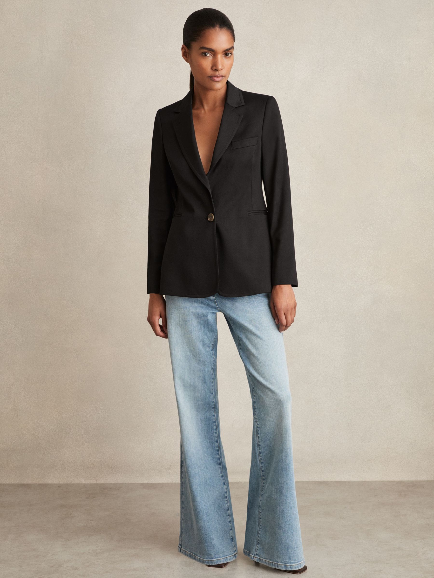Single-Breasted Suit Jacket in Black (N11779) | €225