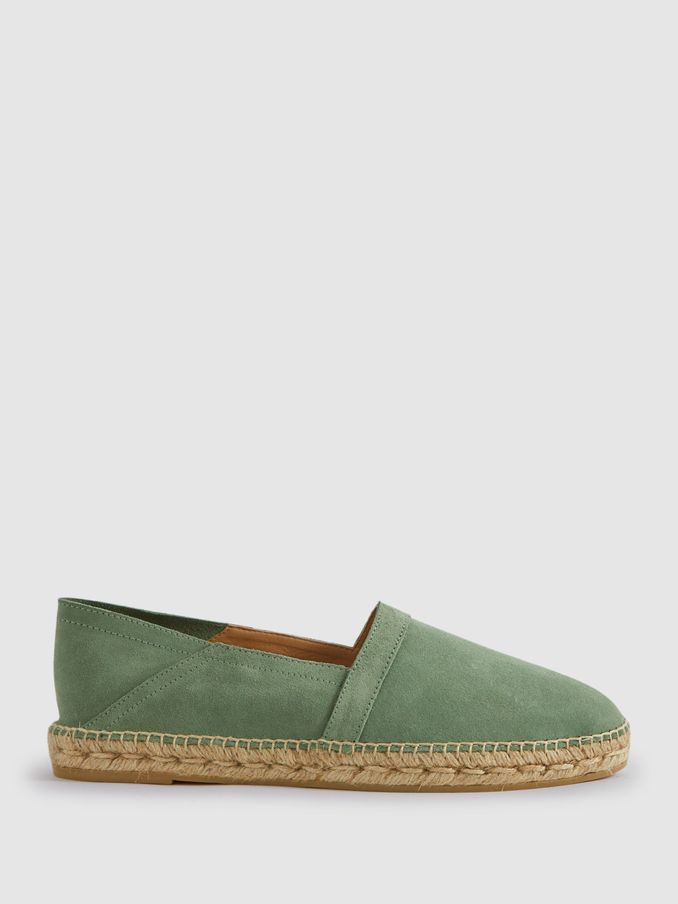 Suede Espadrilles in Mint (N21212) | €81
