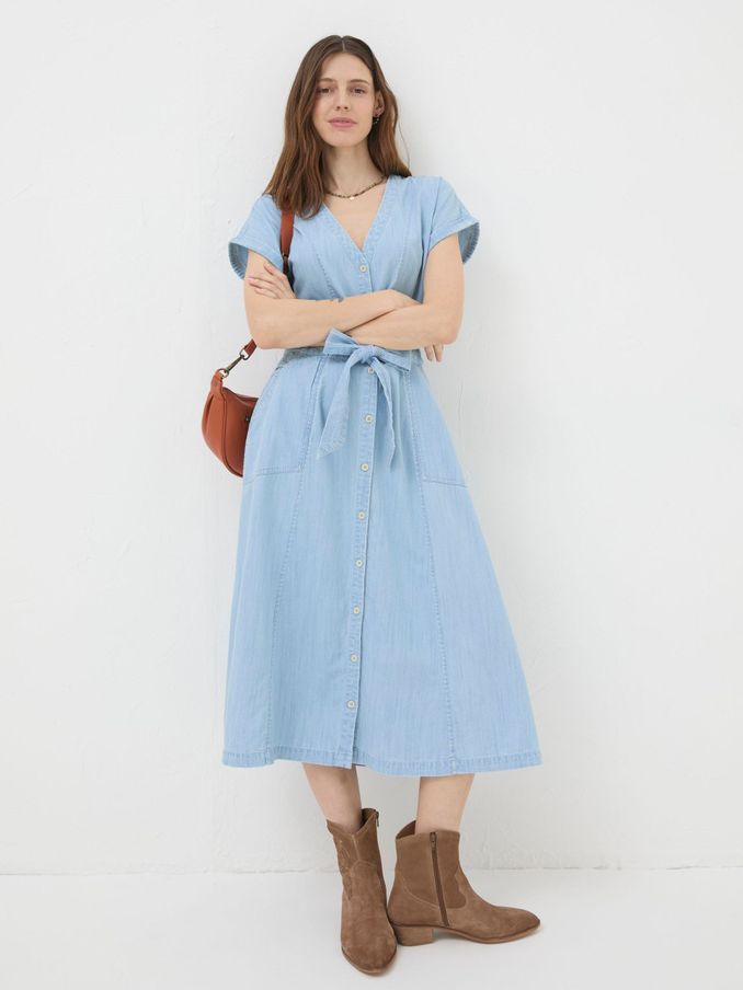 Blue Odette Denim Midi Dress (N21682) | €42