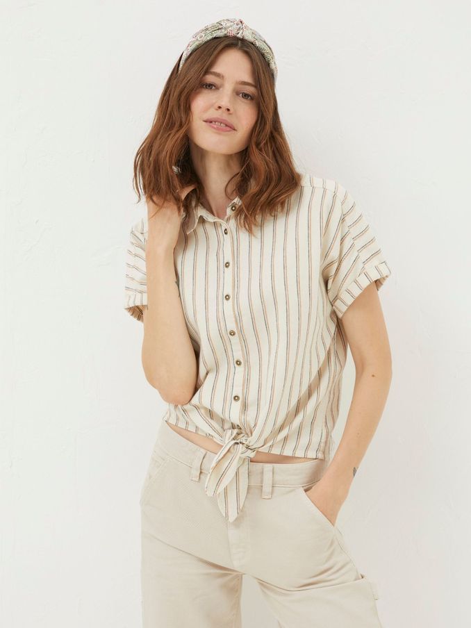 Cali Natural Linen Blend Shirt (N21685) | €39