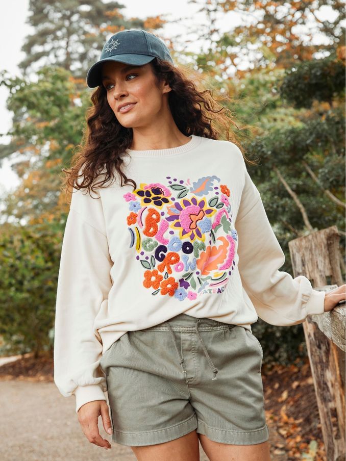 Alex Natural Art Floral Crew Sweatshirt (N21694) | €34