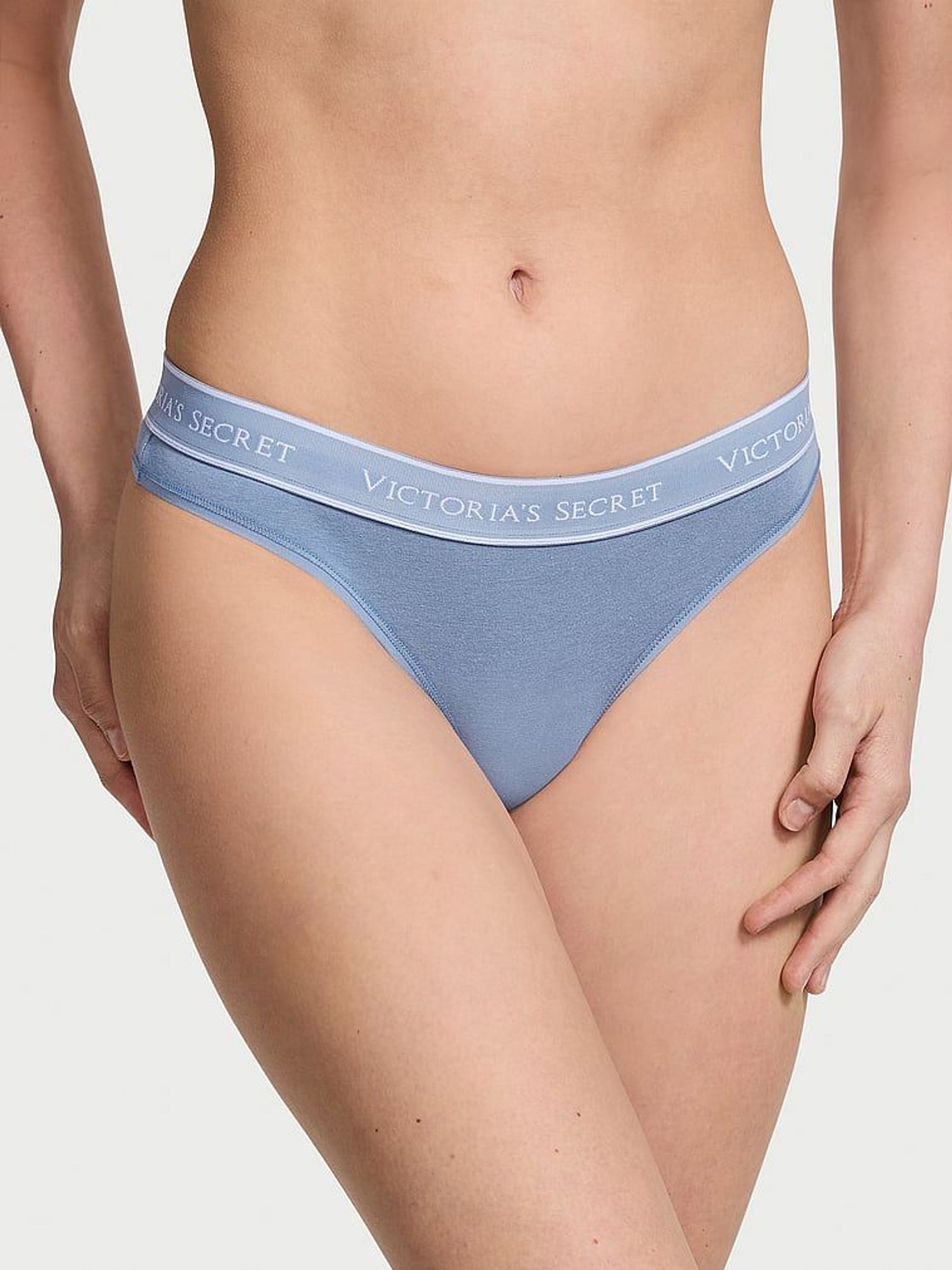 Faded Denim Blue Thong Knickers (N25101) | €10.50