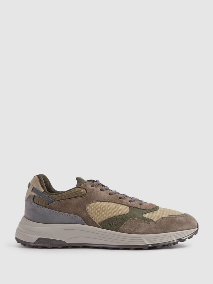 Hogan Suede Woven Trainers in Grey Multi (N25318) | €260